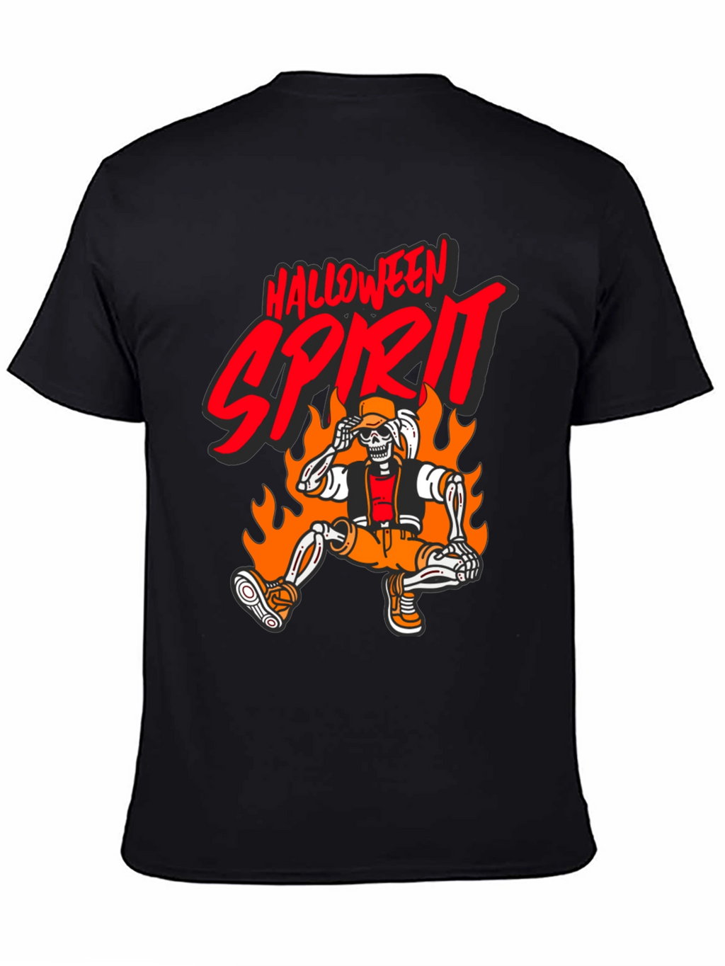 Halloween Spirit Skeleton Graphic Tee