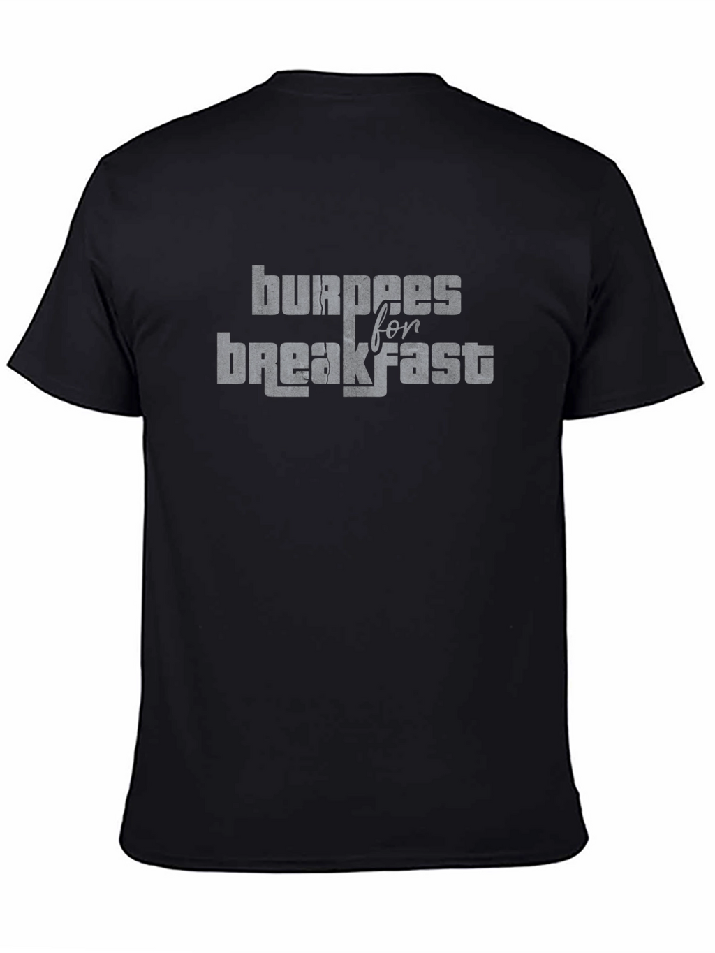 Burpees for Breakfast Graphic T-Shirt - Black