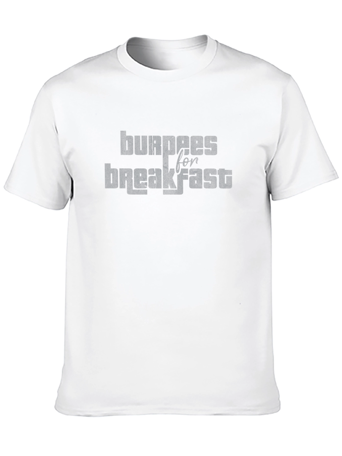 Burpees for Breakfast Graphic T-Shirt - Black