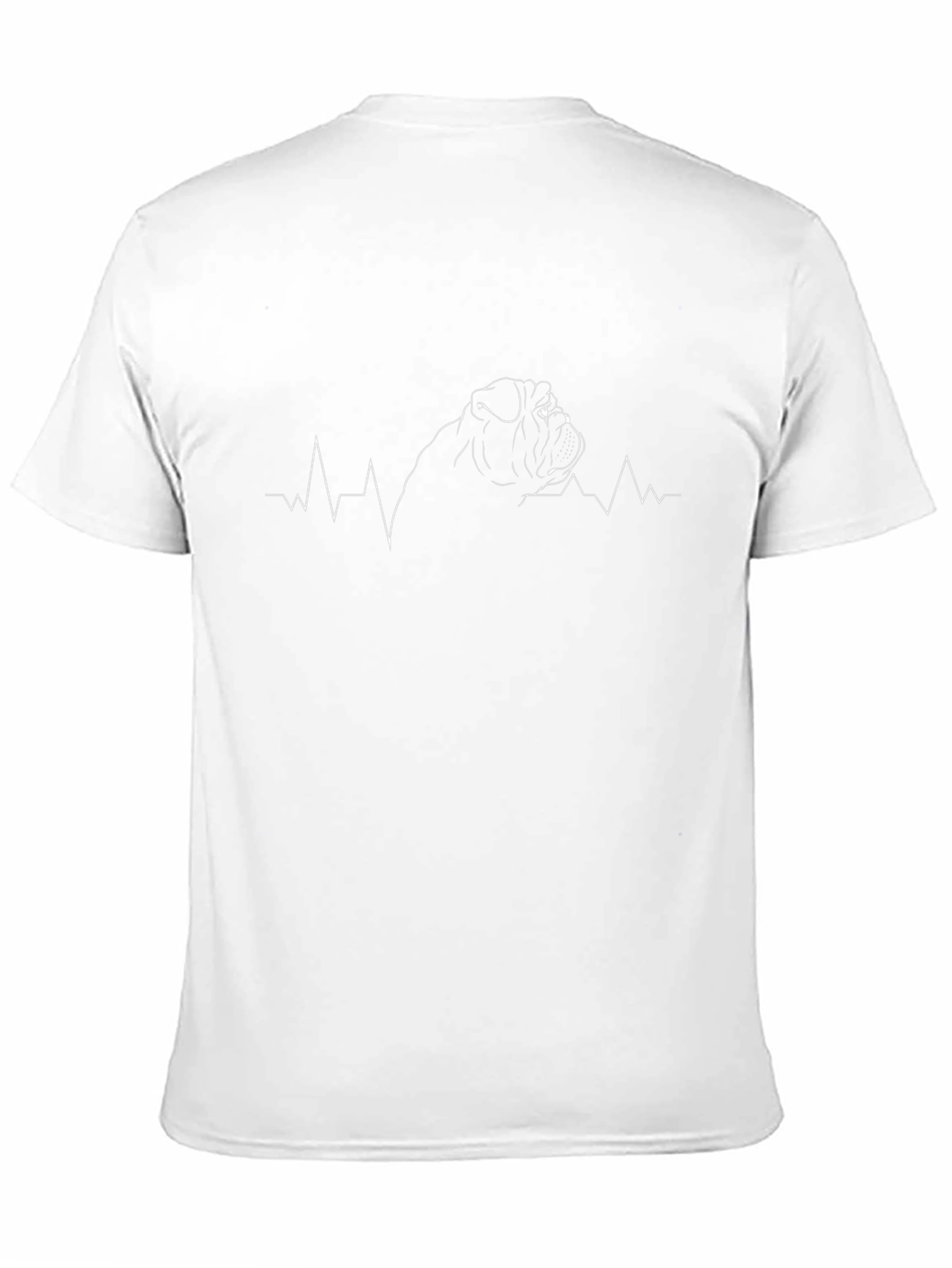 Bulldog Heartbeat Graphic Tee - Mens Black T-Shirt