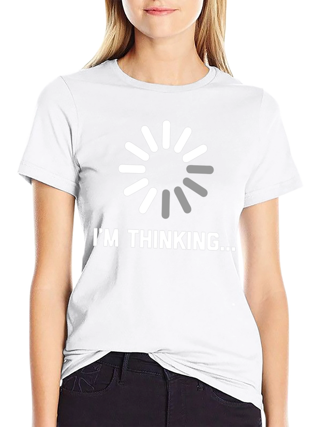 Im Thinking... Funny Graphic Mens Black T-Shirt