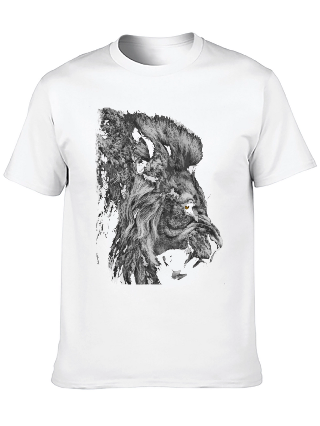 Lion Graphic Black T-Shirt