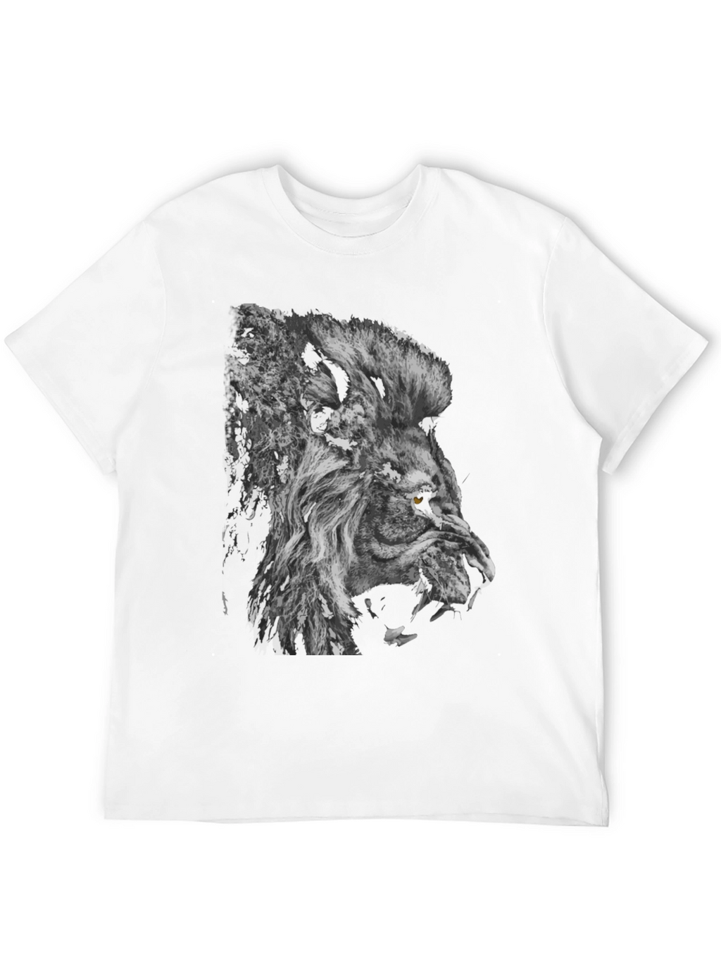 Lion Graphic Black T-Shirt