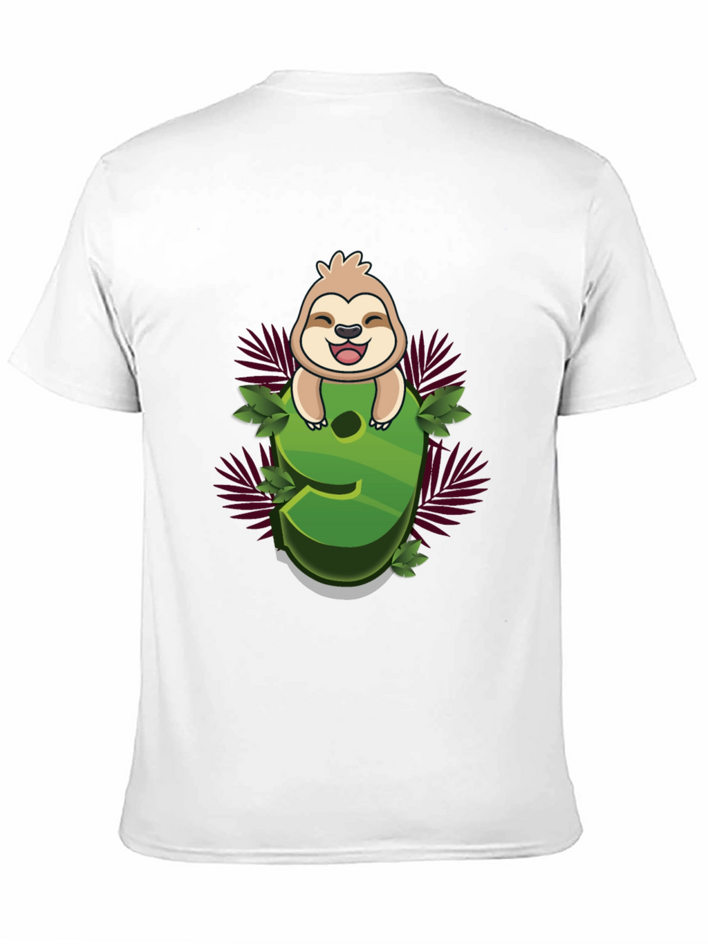 Sloth Number 9 Graphic Tee - Kids Birthday Shirt