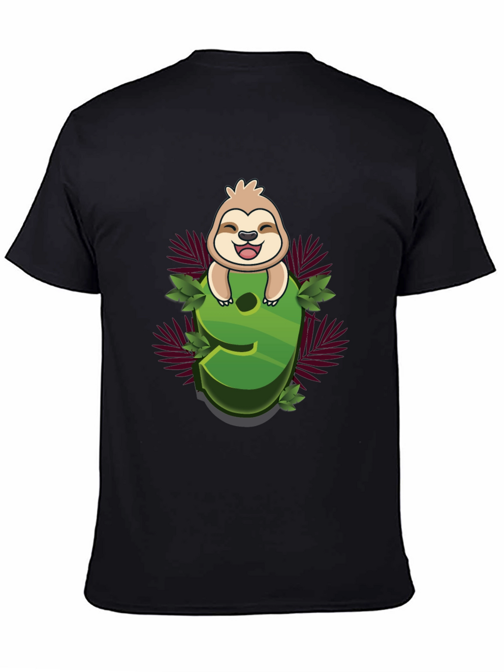Sloth Number 9 Graphic Tee - Kids Birthday Shirt