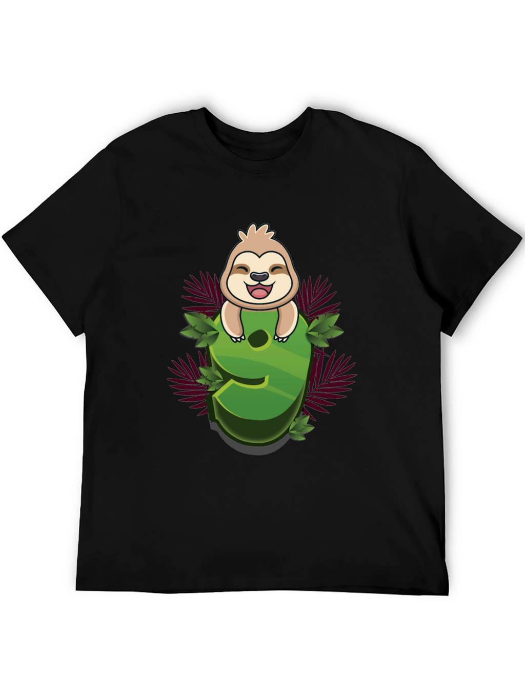 Sloth Number 9 Graphic Tee - Kids Birthday Shirt