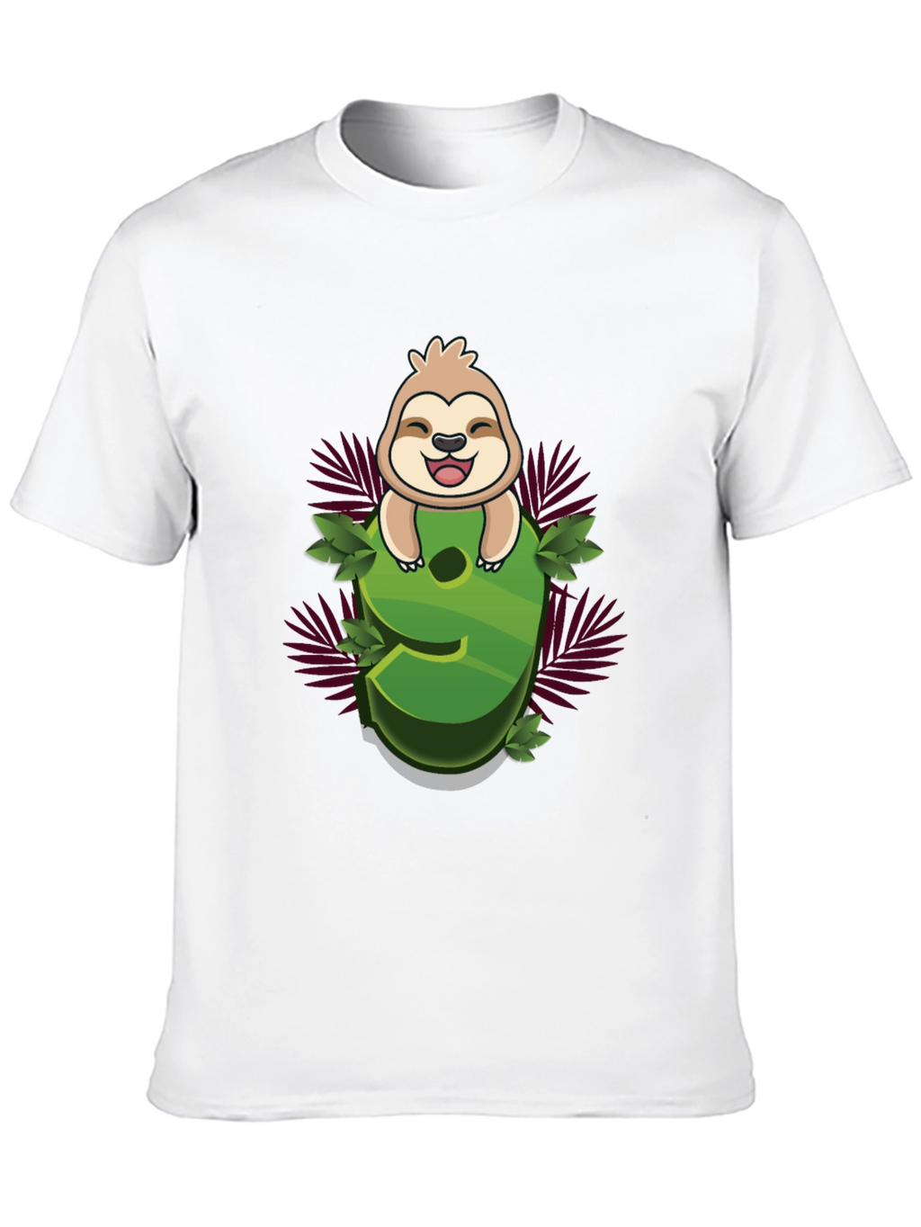 Sloth Number 9 Graphic Tee - Kids Birthday Shirt