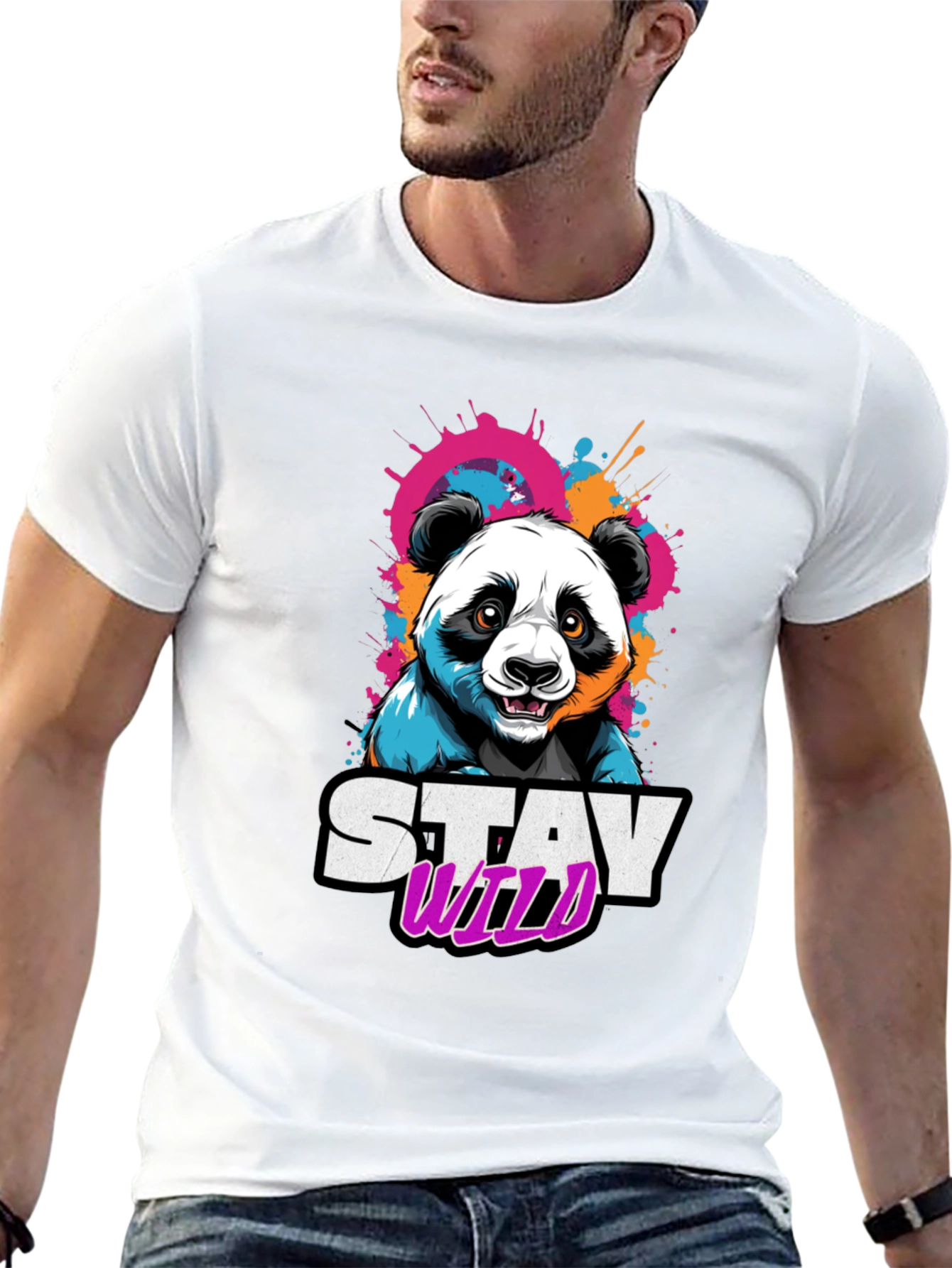 Stay Wild Panda Graphic Tee