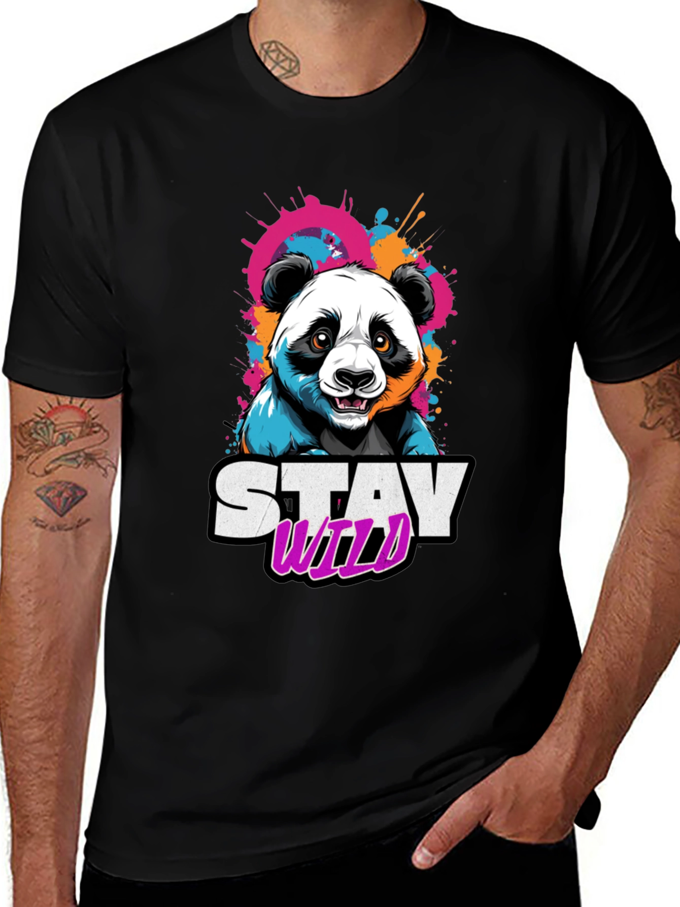 Stay Wild Panda Graphic Tee