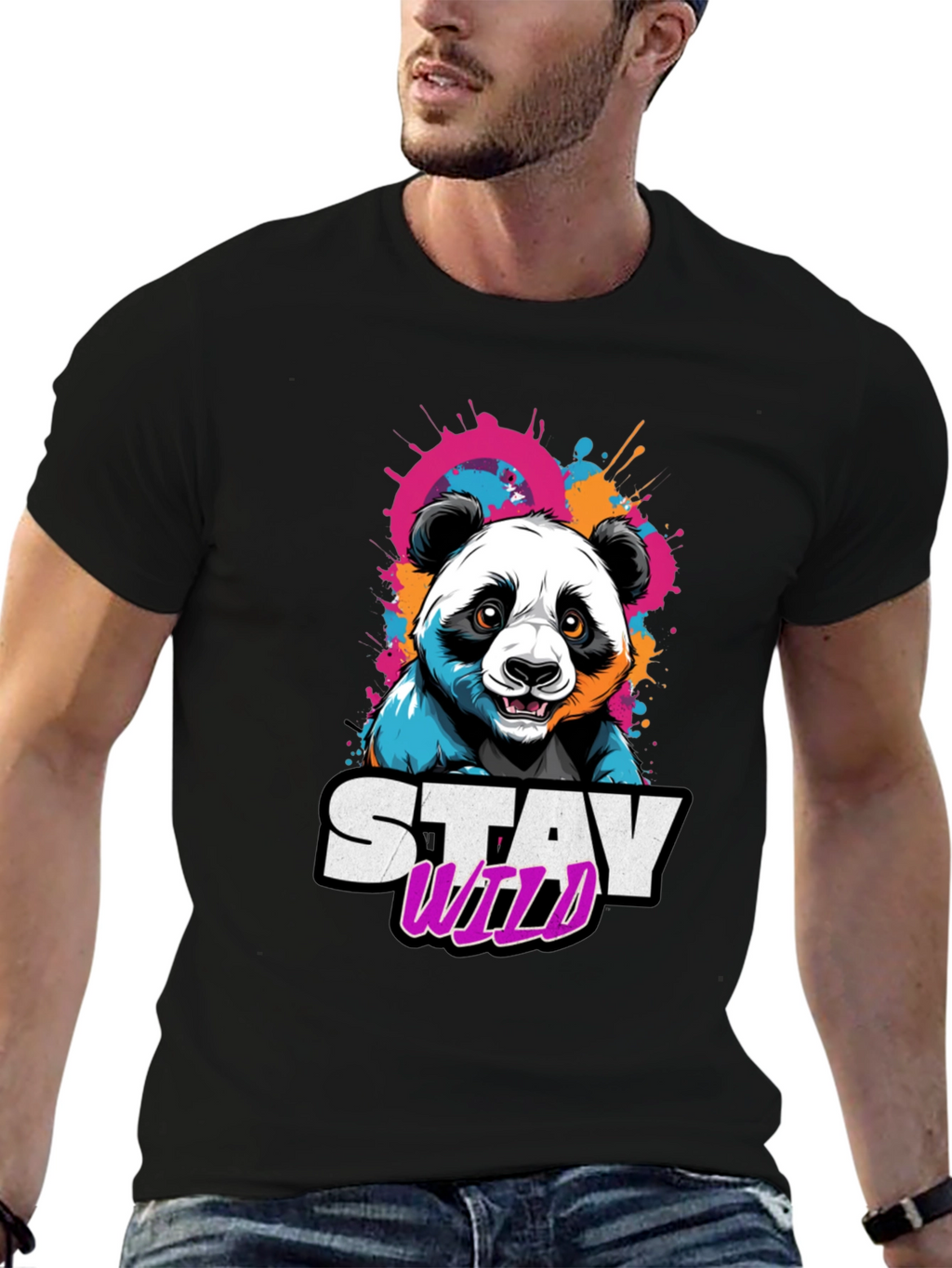 Stay Wild Panda Graphic Tee