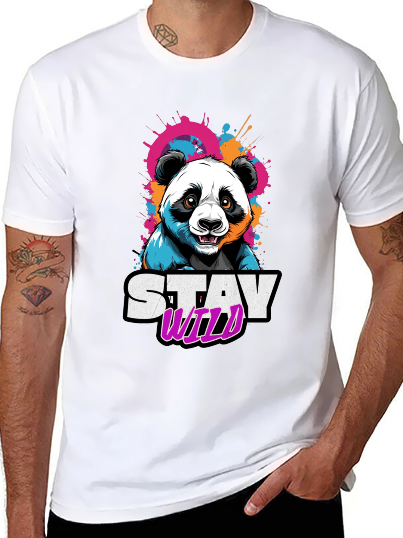 Stay Wild Panda Graphic Tee