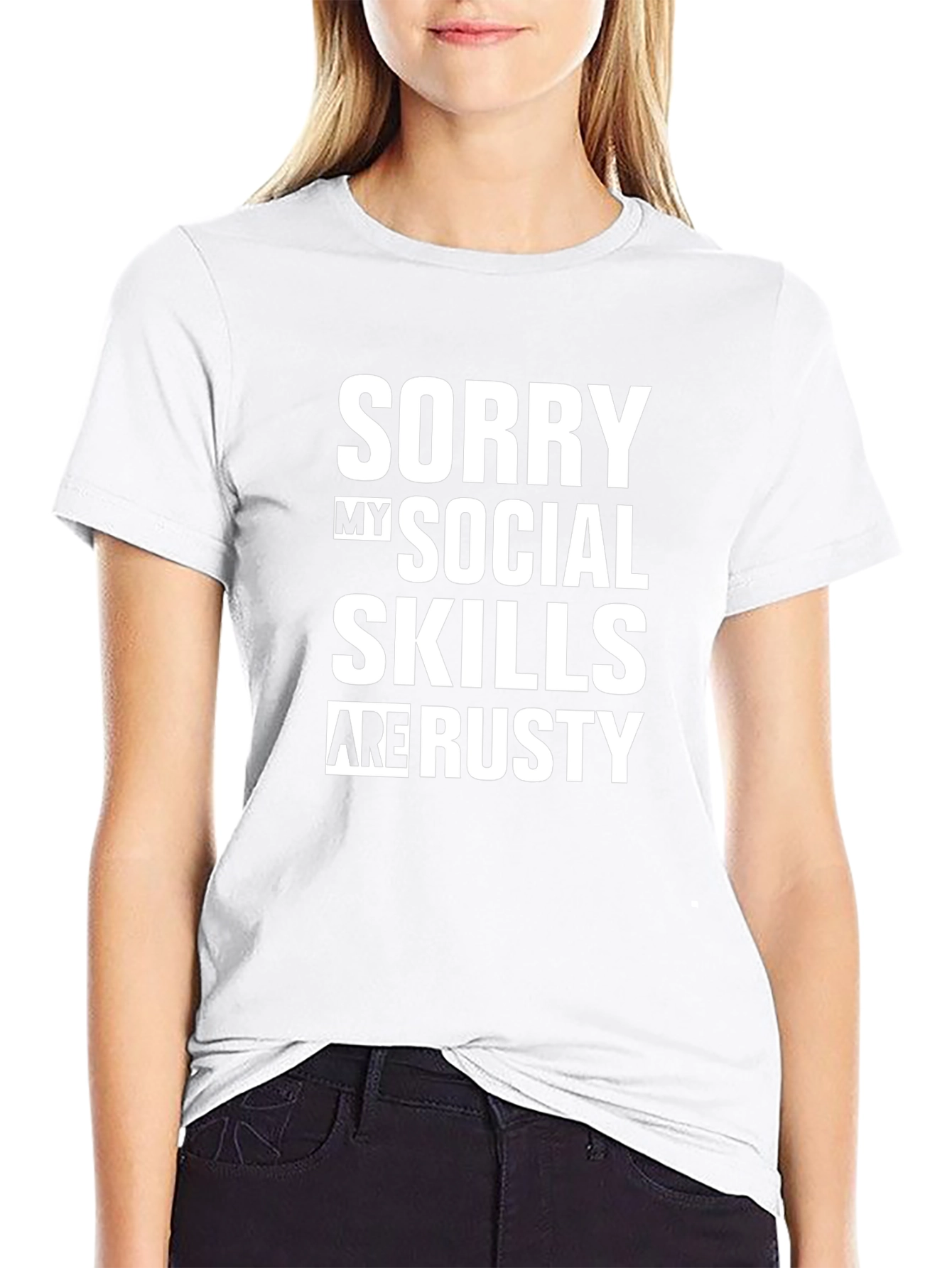 Funny Social Skills Mens Graphic T-Shirt