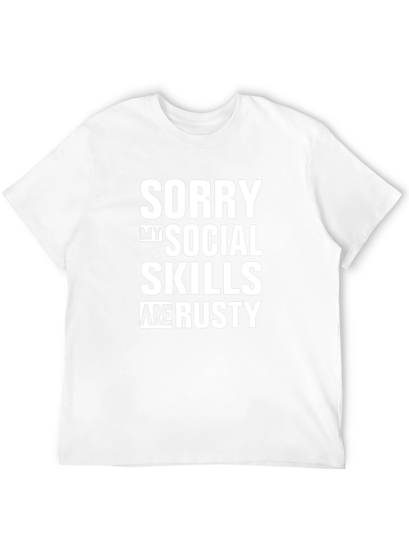 Funny Social Skills Mens Graphic T-Shirt