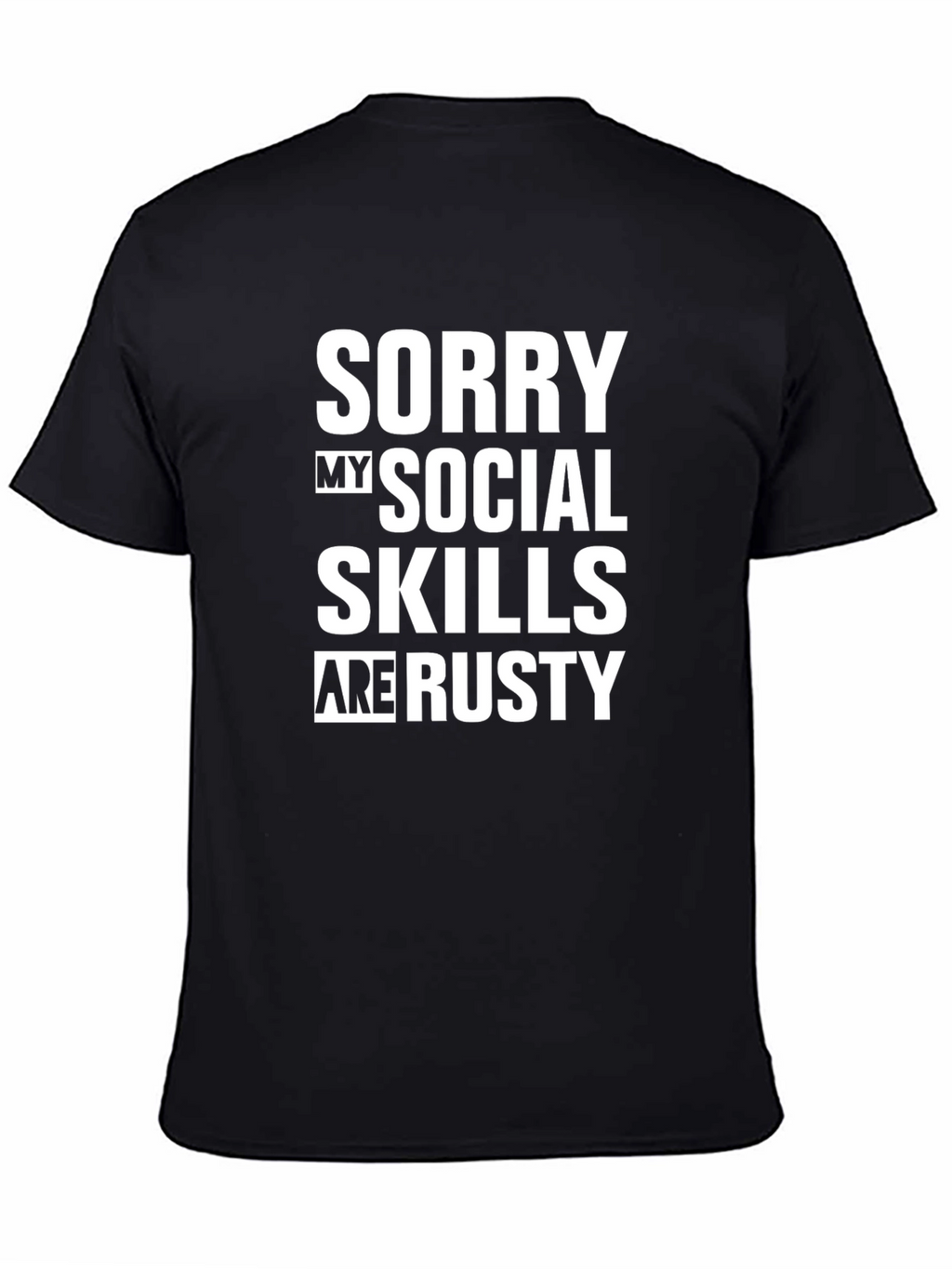 Funny Social Skills Mens Graphic T-Shirt