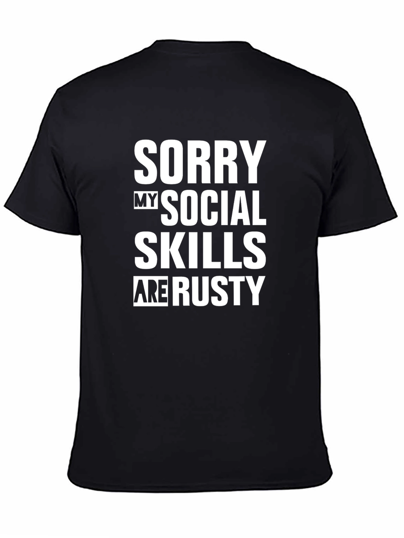 Funny Social Skills Mens Graphic T-Shirt