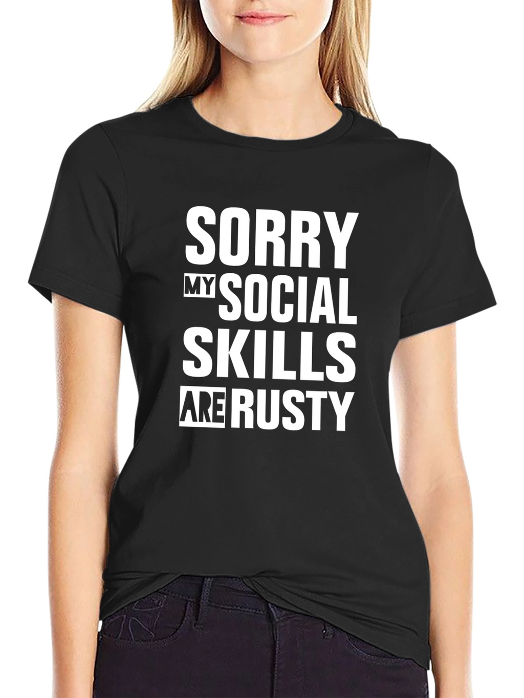 Funny Social Skills Mens Graphic T-Shirt