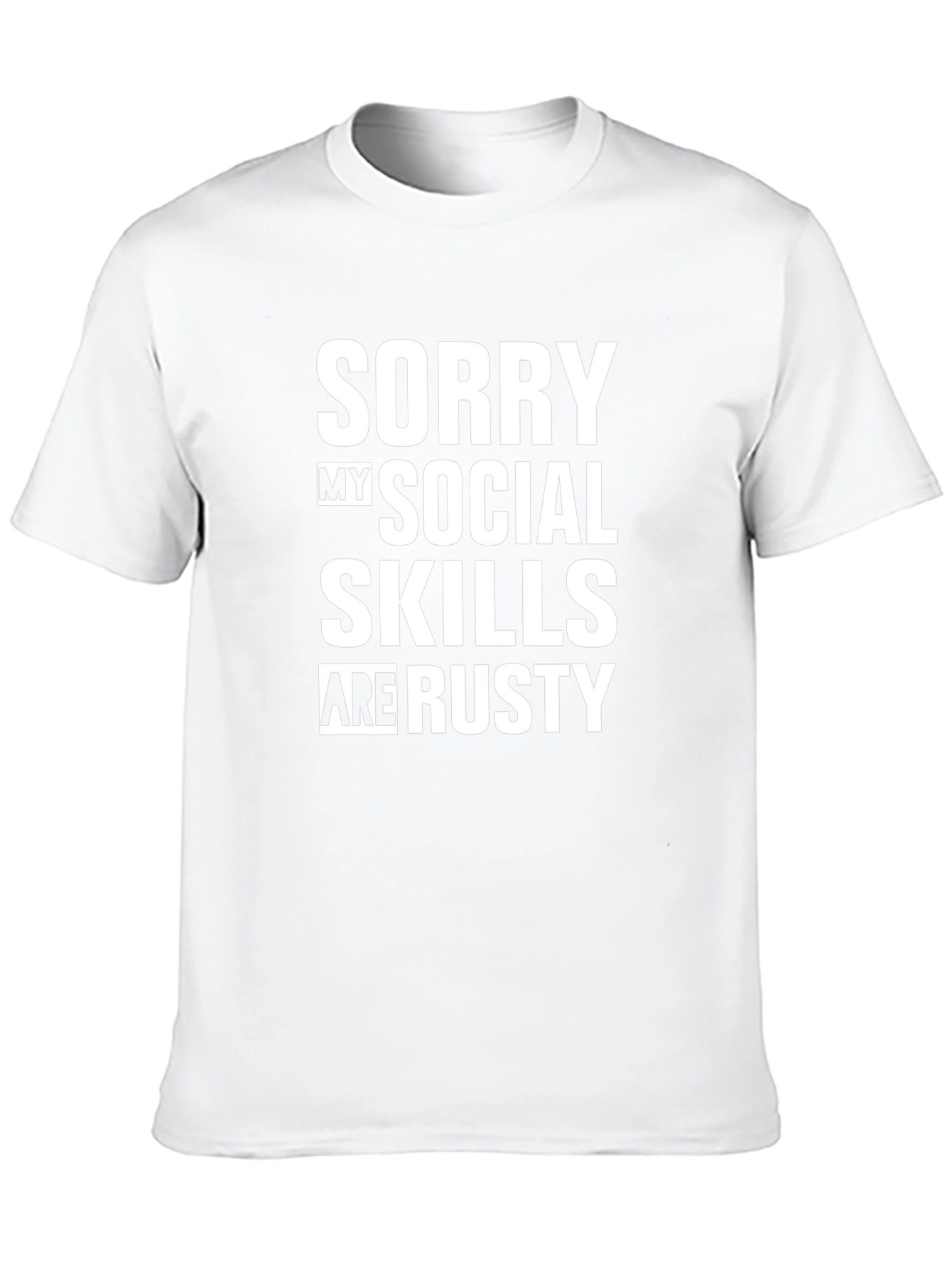 Funny Social Skills Mens Graphic T-Shirt
