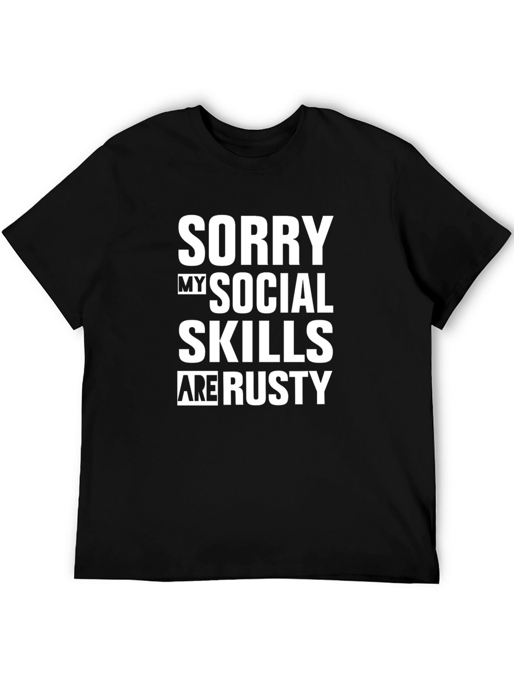 Funny Social Skills Mens Graphic T-Shirt