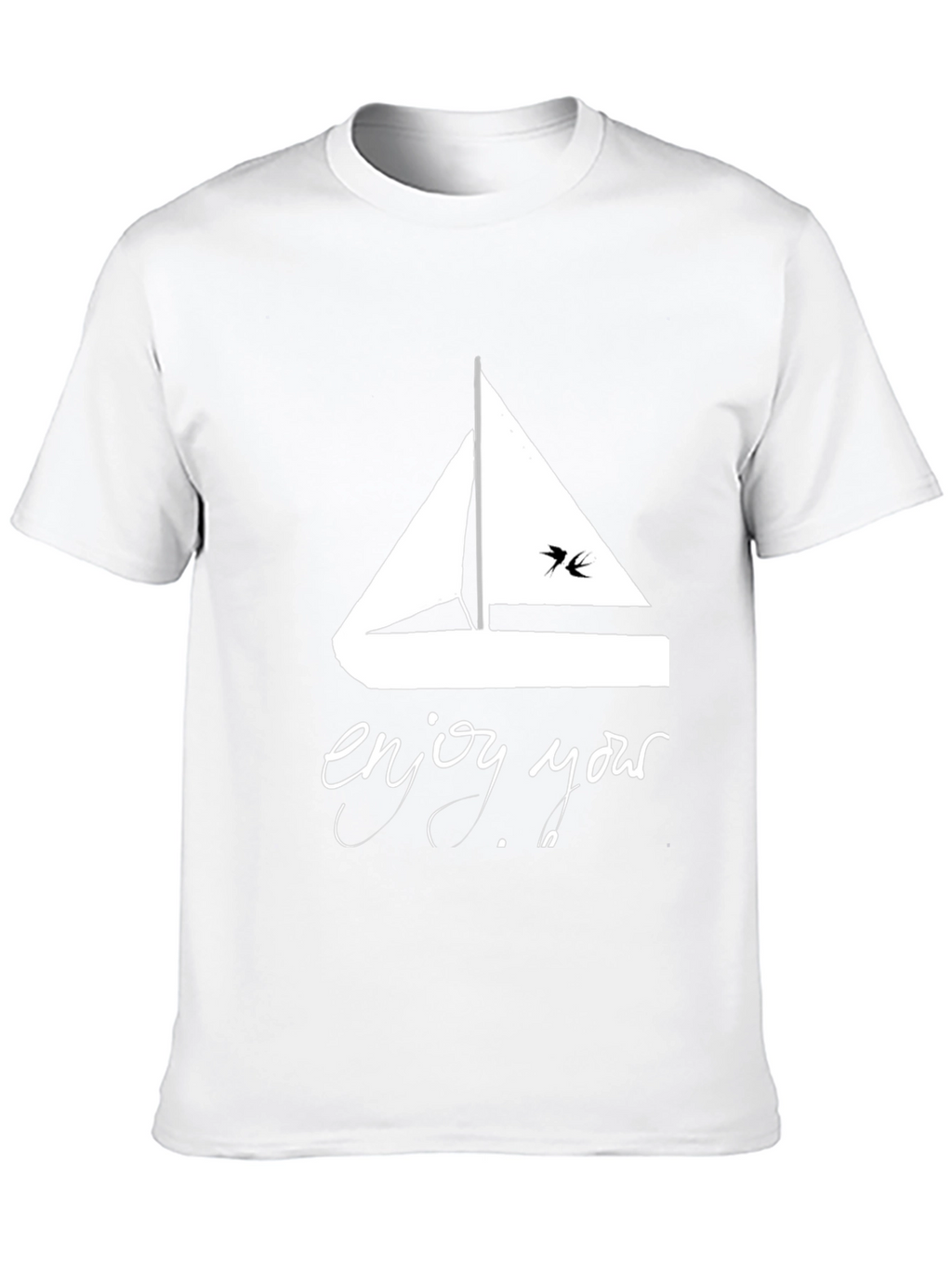 Nautical Sailboat Graphic Tee - Enjoy Your Voyage