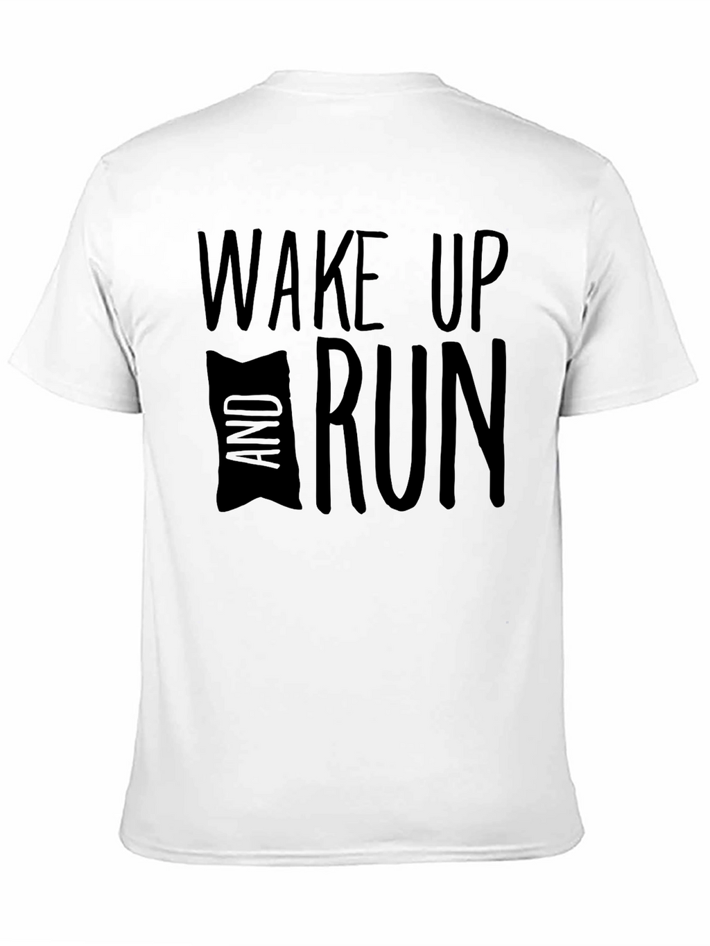 Wake Up and Run Black T-Shirt