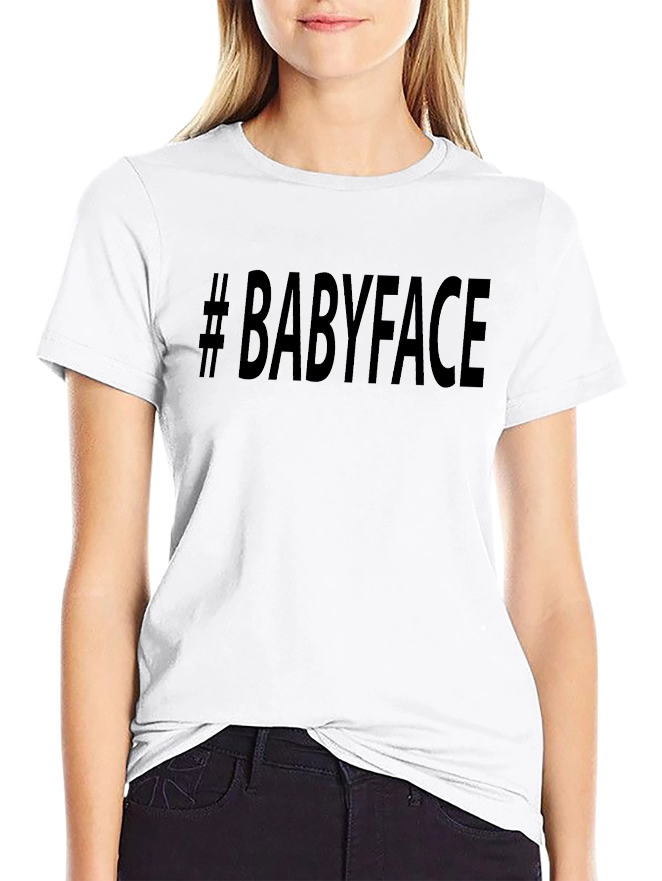 #Babyface Mens Black T-Shirt - Stylish Casual Tee