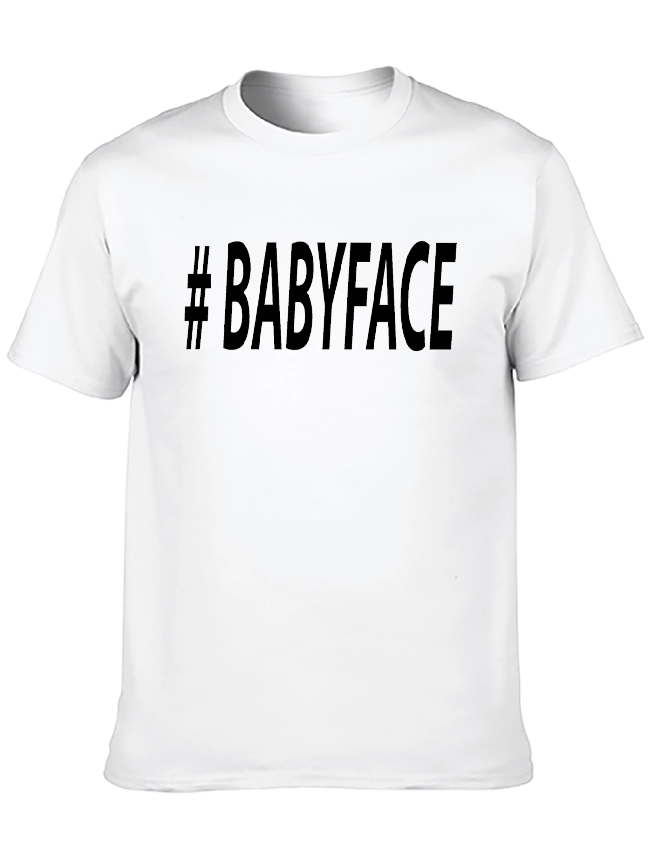 #Babyface Mens Black T-Shirt - Stylish Casual Tee