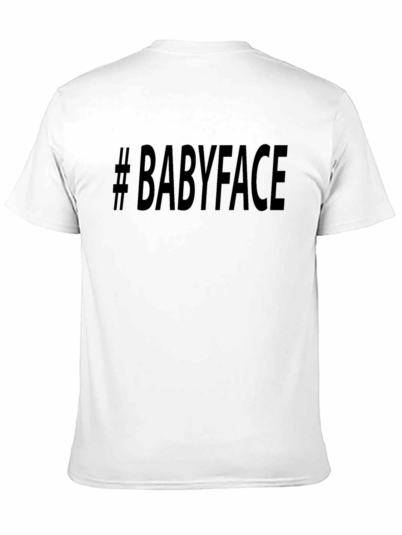 #Babyface Mens Black T-Shirt - Stylish Casual Tee