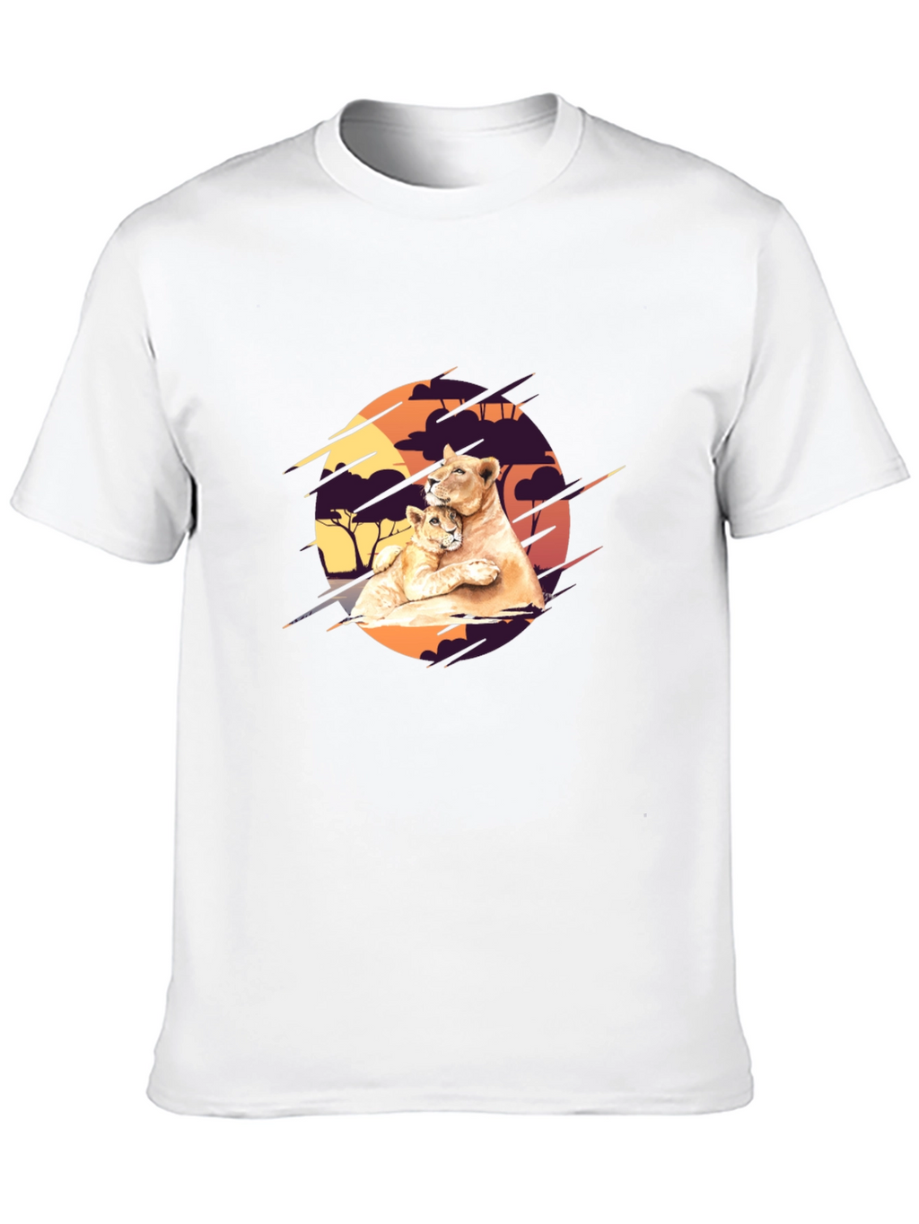 Lioness & Cub Graphic Tee - Black