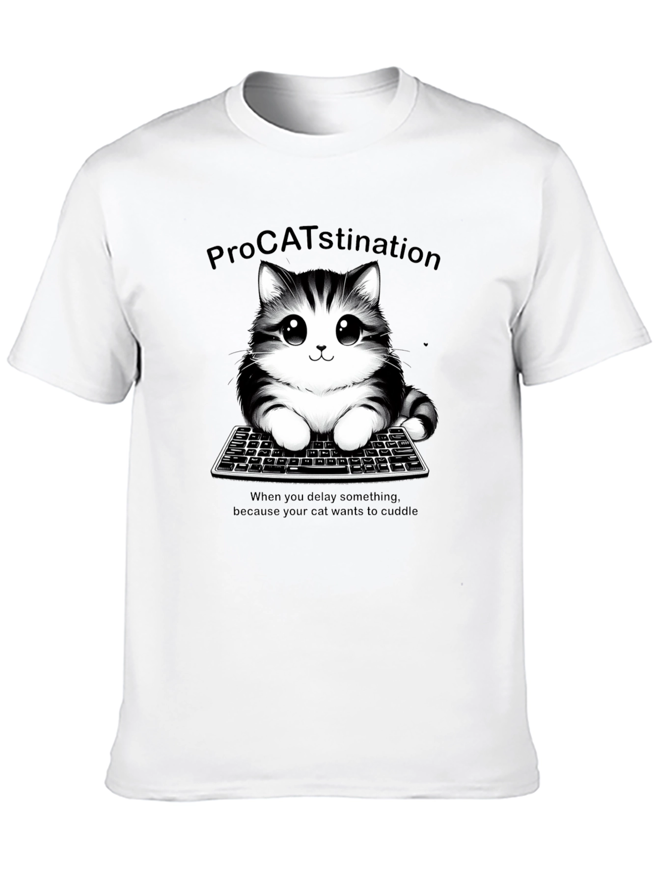 ProCATstination Cute Cat T-Shirt