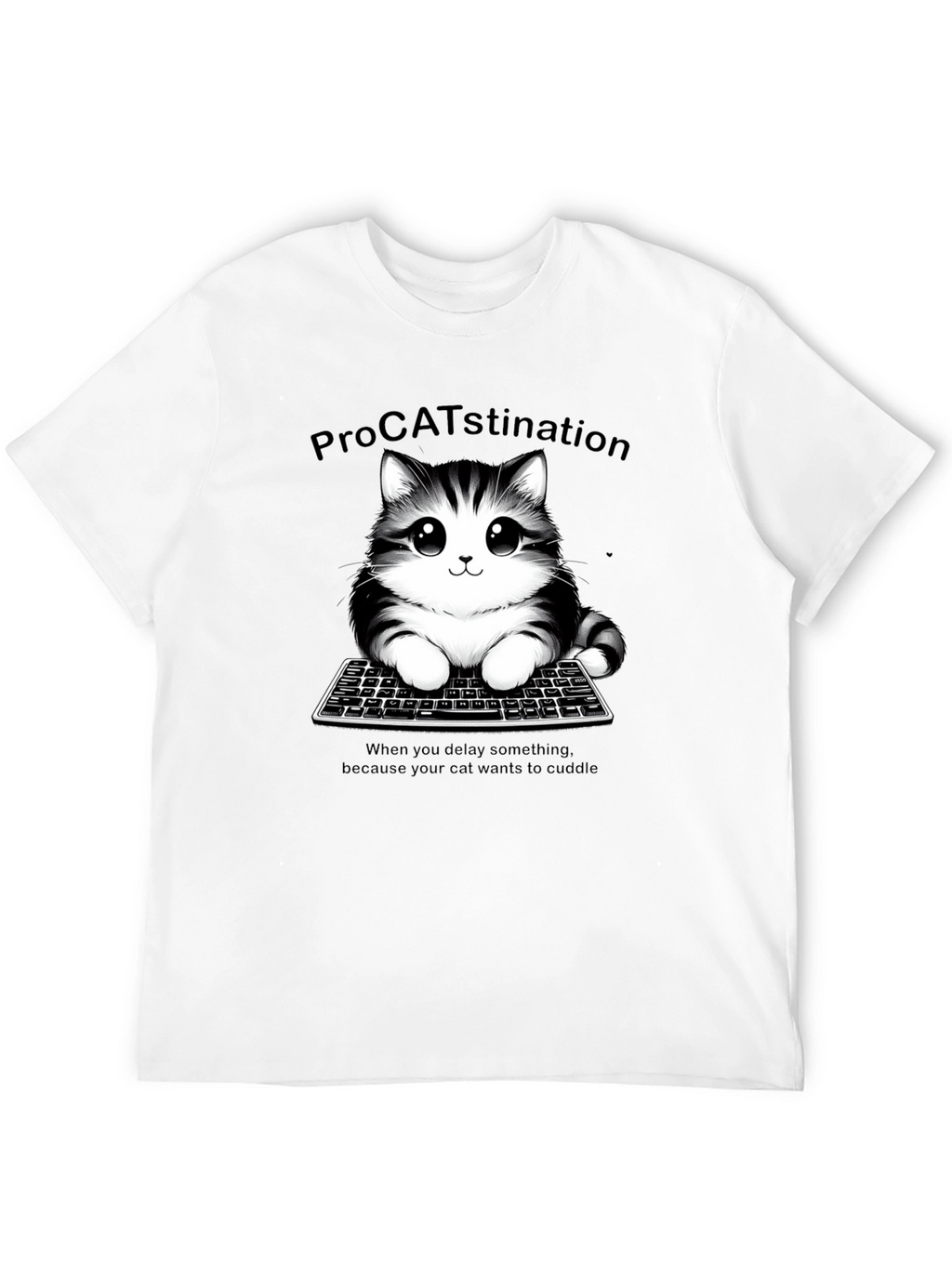 ProCATstination Cute Cat T-Shirt