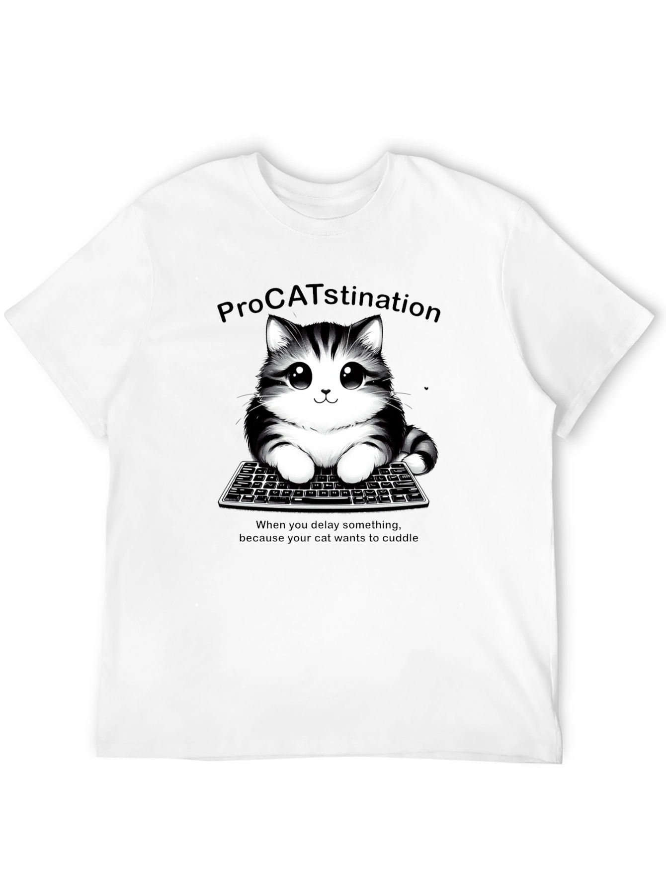 ProCATstination Cute Cat T-Shirt