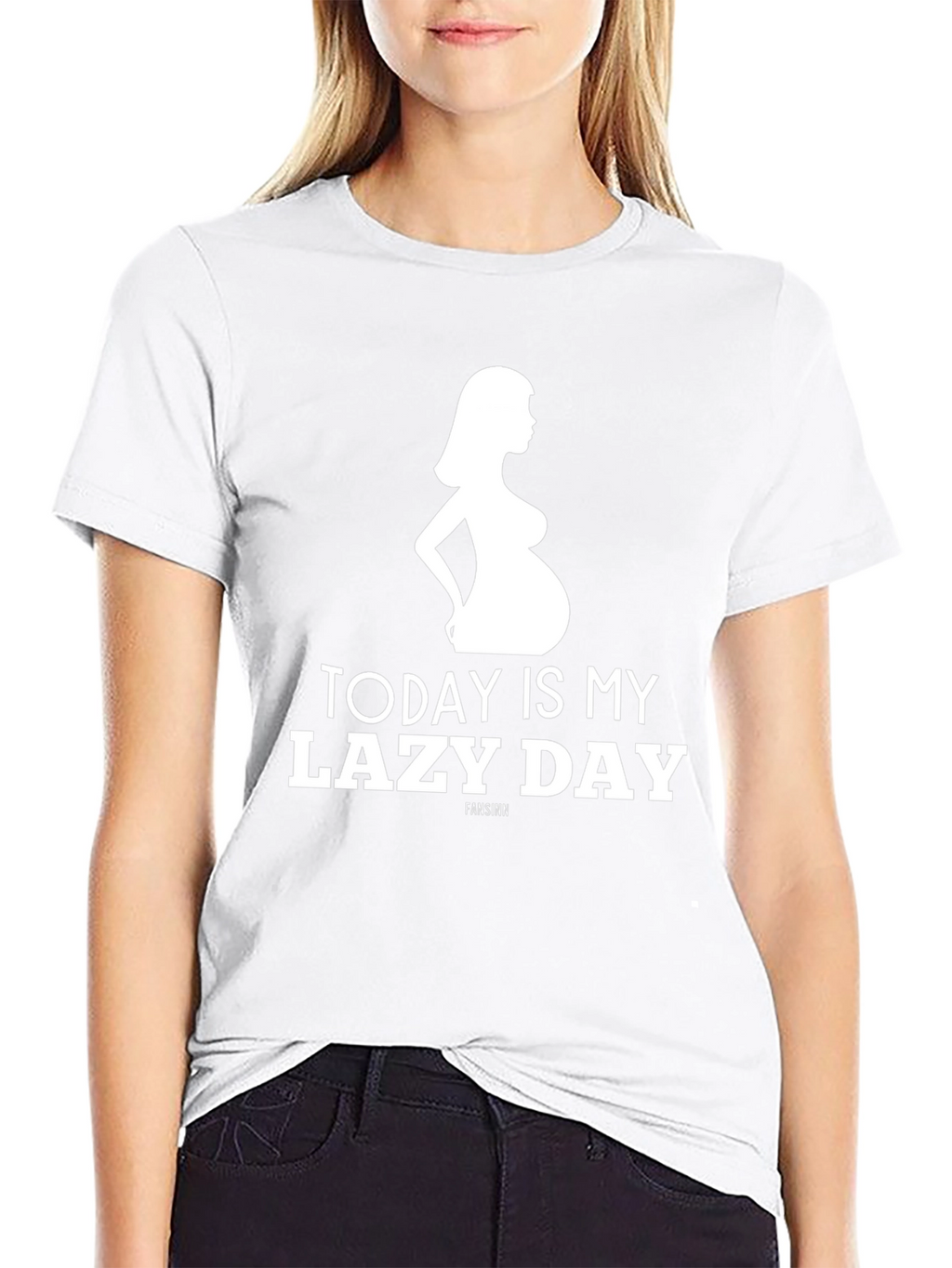 Funny Pregnancy T-Shirt - Today Is My Lazy Day