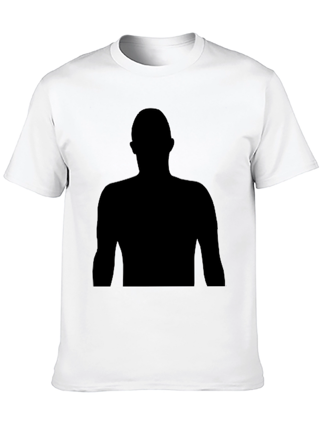 Black Silhouette Graphic Tee - Mens Casual T-Shirt