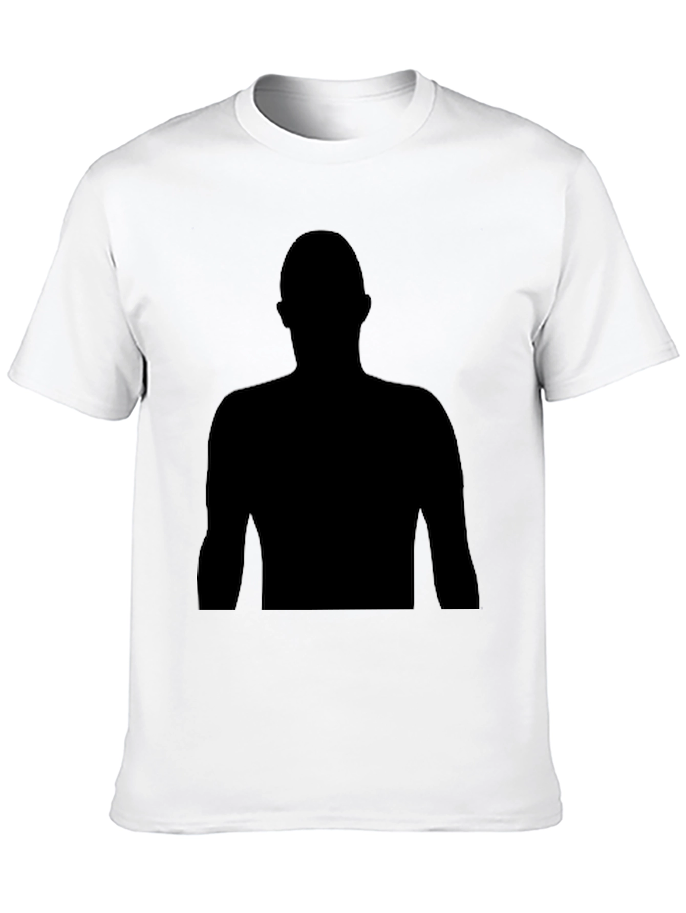 Black Silhouette Graphic Tee - Mens Casual T-Shirt