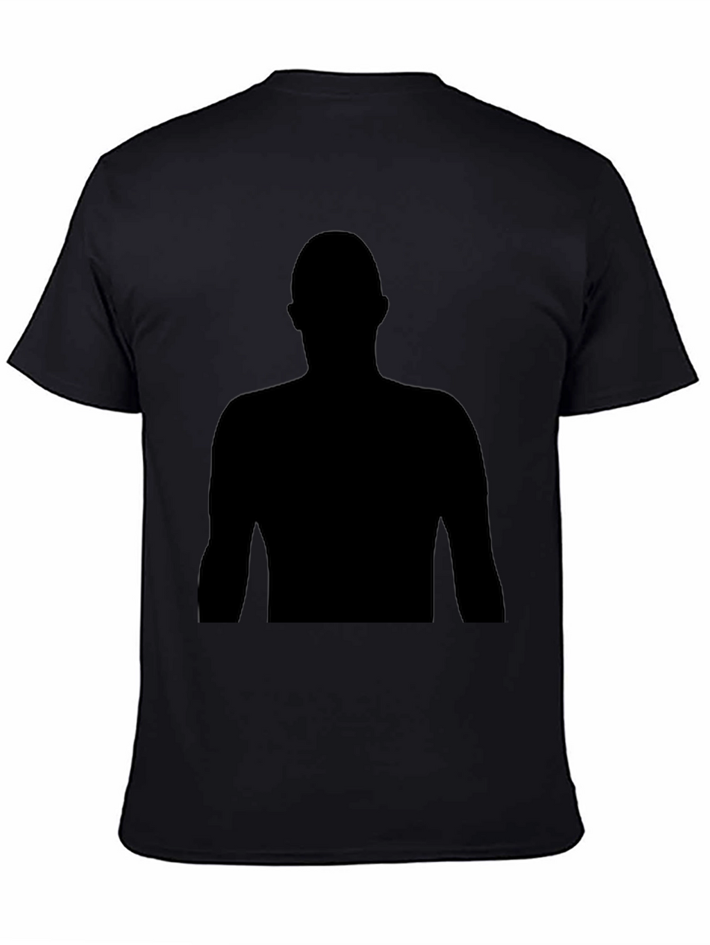 Black Silhouette Graphic Tee - Mens Casual T-Shirt