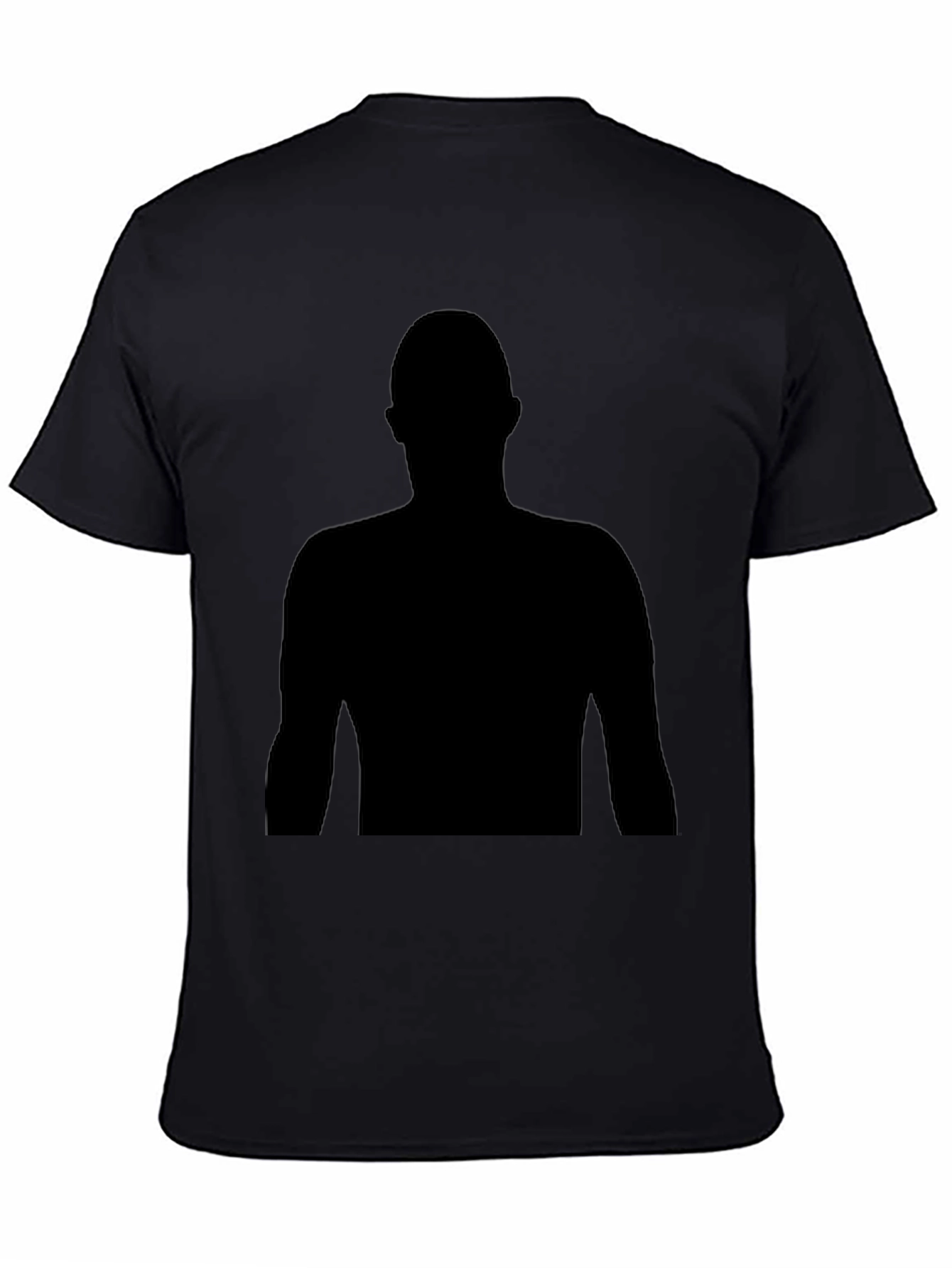 Black Silhouette Graphic Tee - Mens Casual T-Shirt