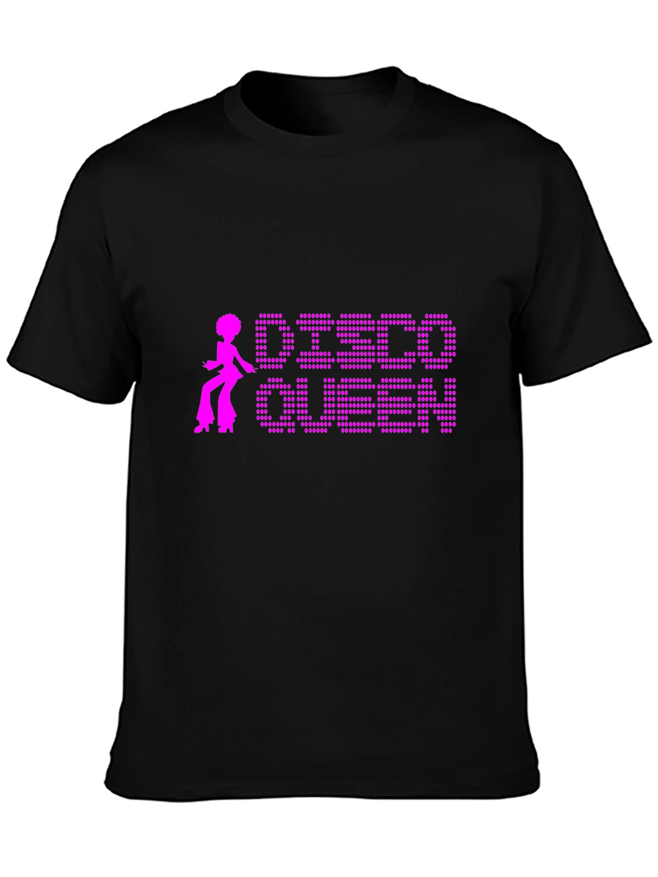 Disco Queen Black T-Shirt Retro Style