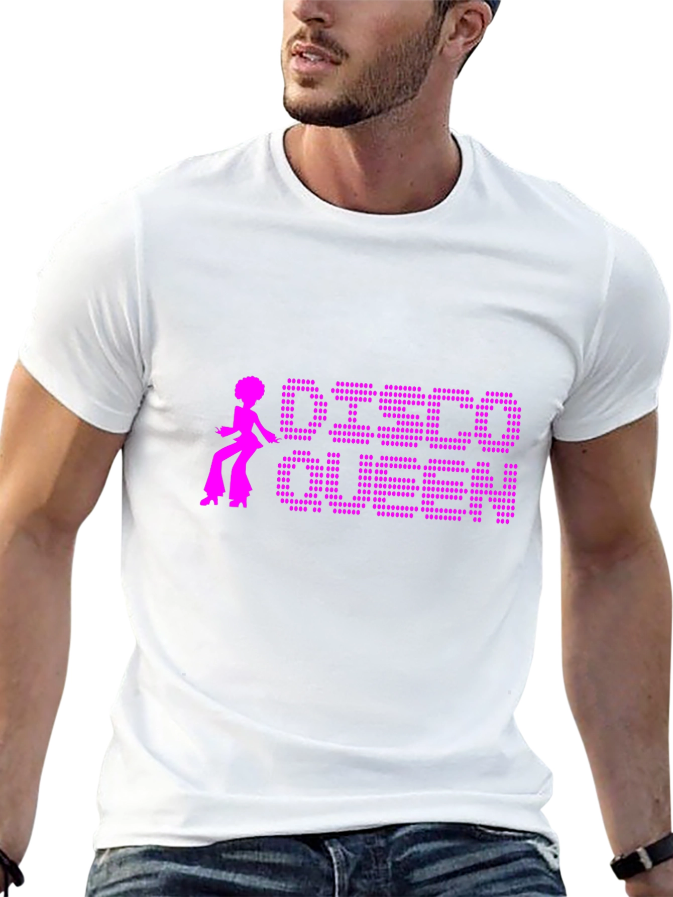 Disco Queen Black T-Shirt Retro Style