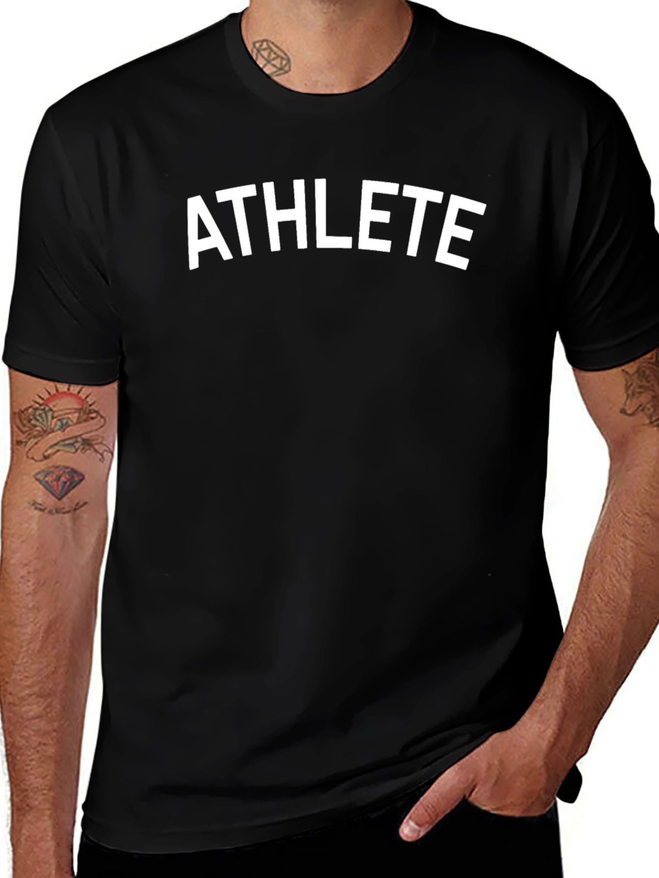 Athlete Black T-Shirt
