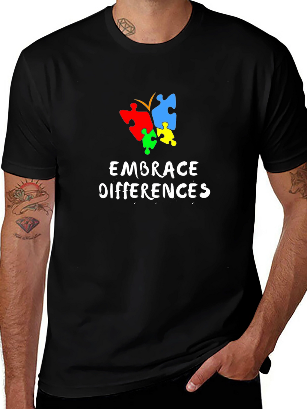 Embrace Differences Autism Awareness T-Shirt