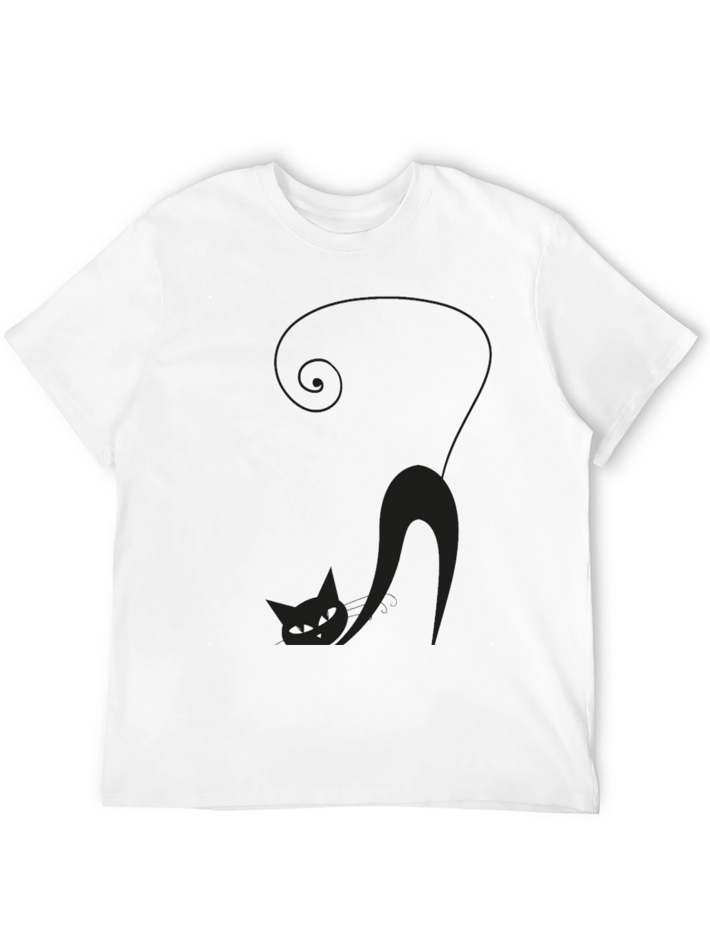 Black Cat Graphic T-Shirt - Spooky Season Style