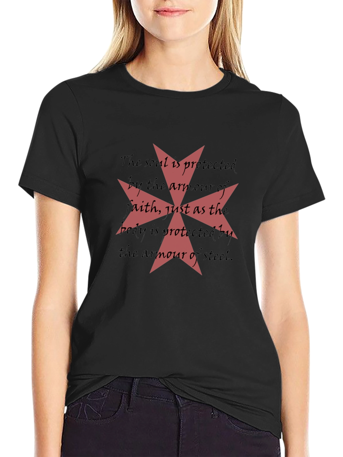 Knights Templar Armor of Faith Graphic T-Shirt