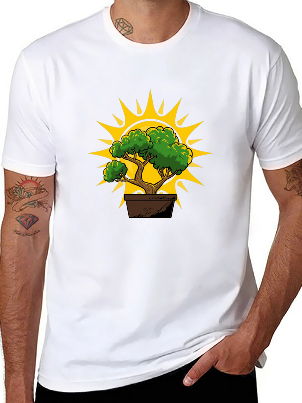Bonsai Sun Graphic Tee - Stylish and Unique T-Shirt