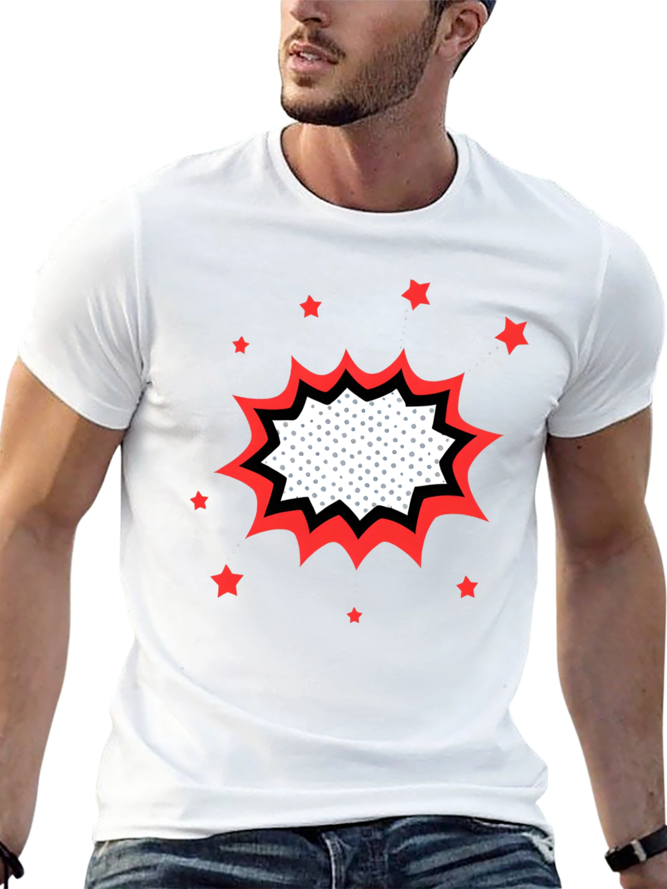 Comic Book Pop Art T-Shirt - Graphic Novel Style Tee