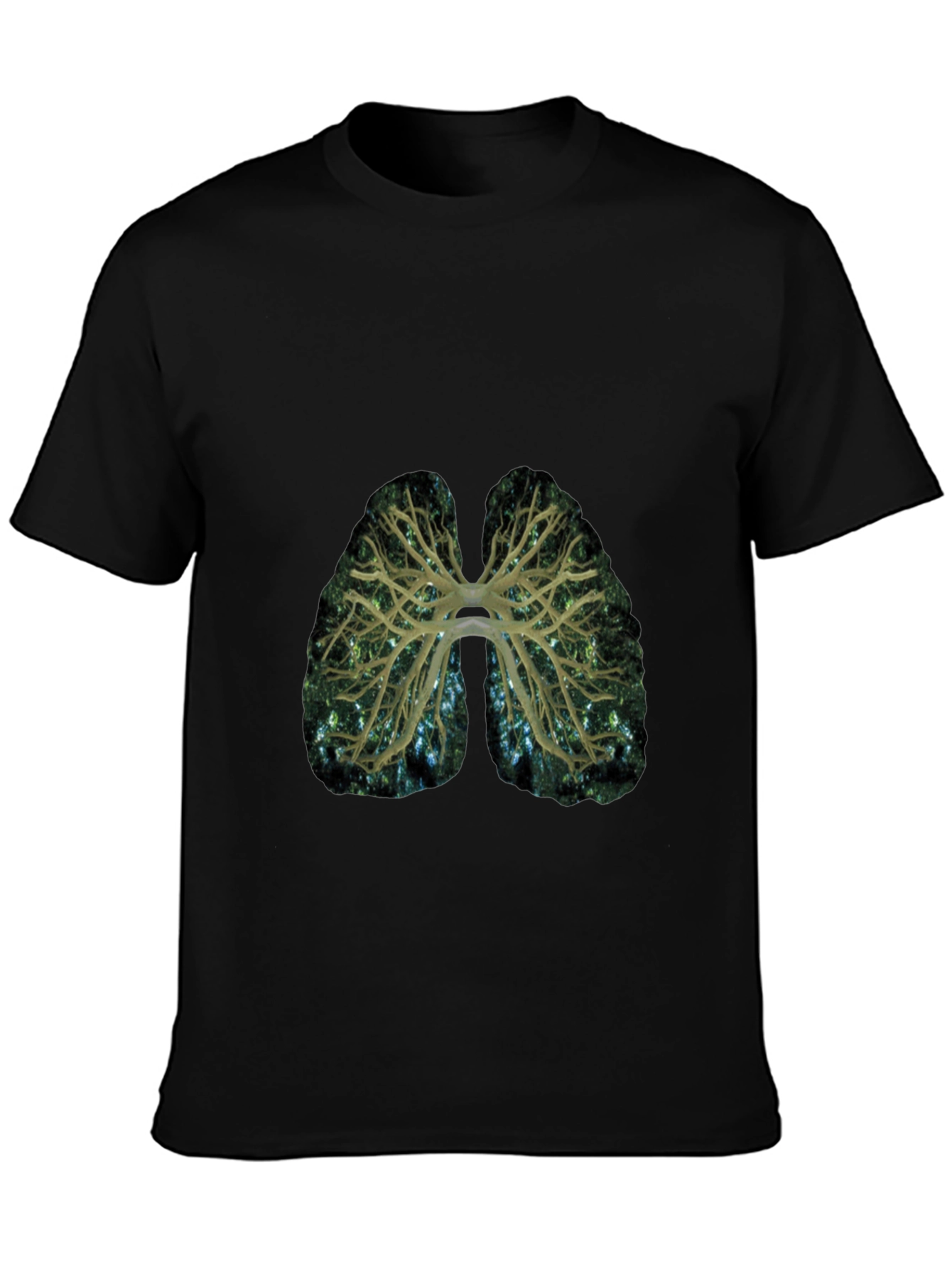 Lungs Graphic Print T-Shirt - Breath of Fresh Style