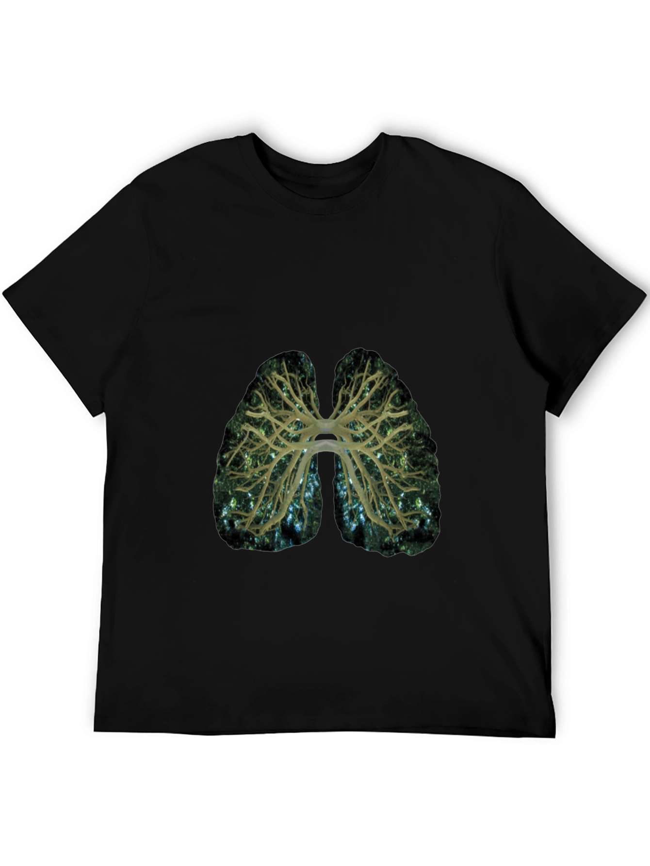 Lungs Graphic Print T-Shirt - Breath of Fresh Style