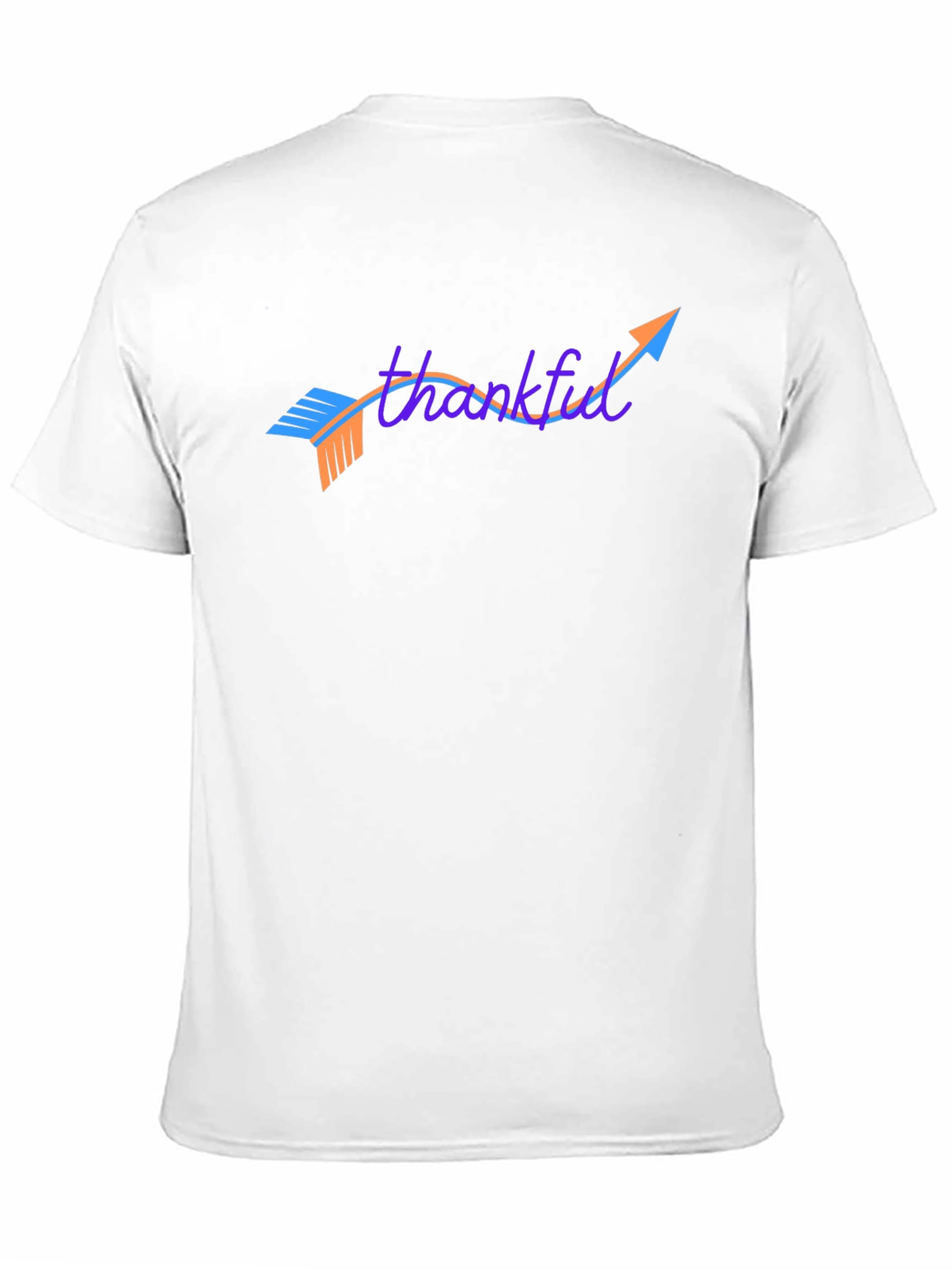 Thankful Arrow Graphic Tee - Casual Black T-Shirt