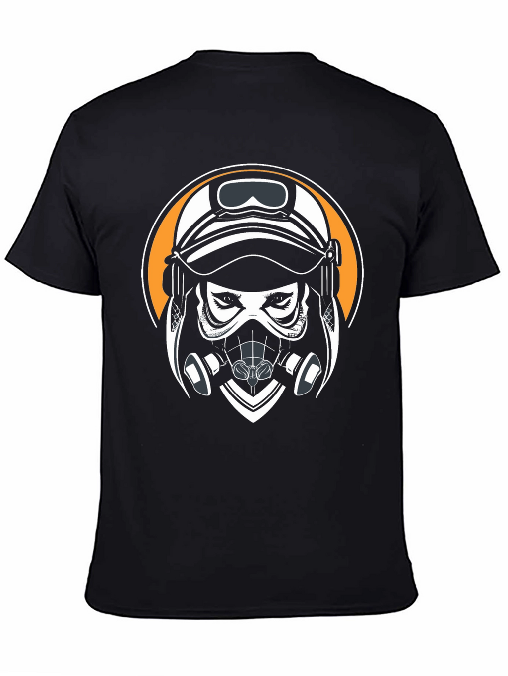 Gas Mask Graphic Black T-Shirt