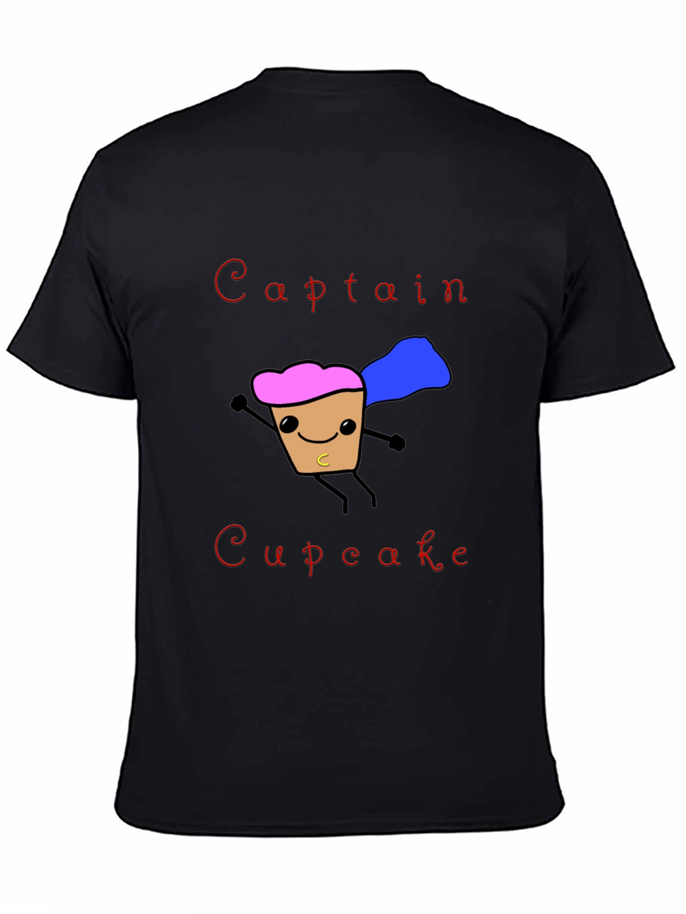 Captain Cupcake T-Shirt Funny Hero Graphic Tee