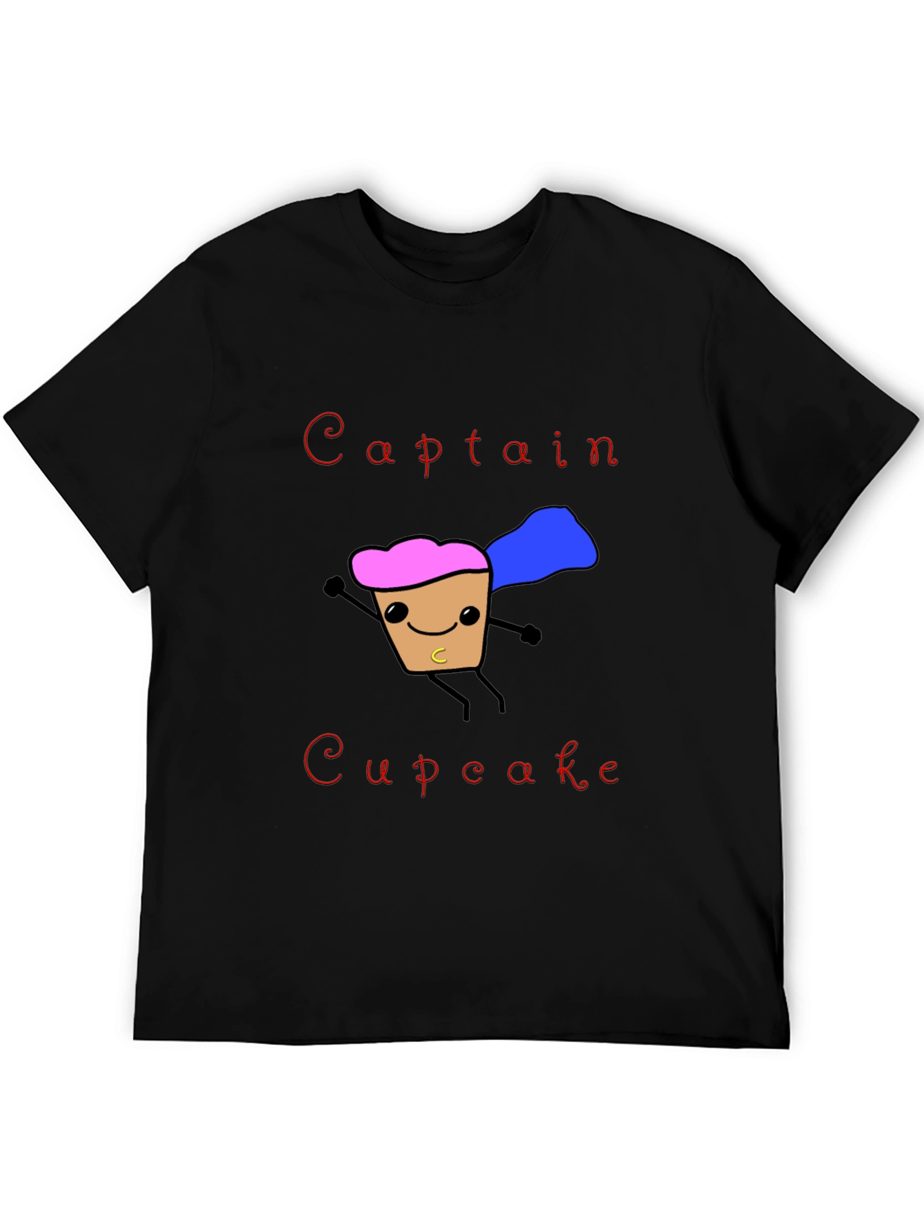 Captain Cupcake T-Shirt Funny Hero Graphic Tee